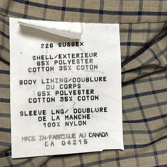 VTG London Fog men 46 T/L trench coat,double breast,removable wool blend liner - Picture 6 of 14